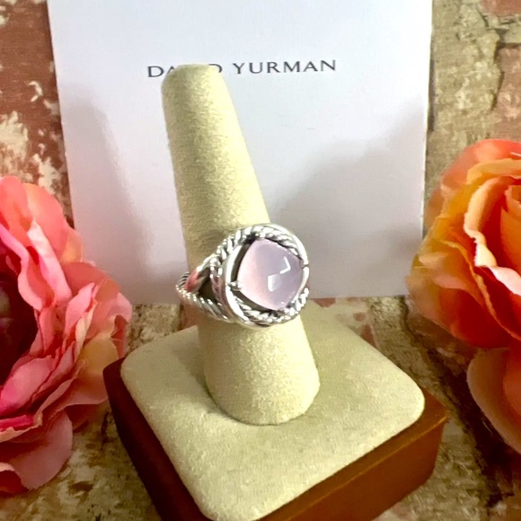 David Yurman Jewelry - DY Infinity Rose Quartz Ring